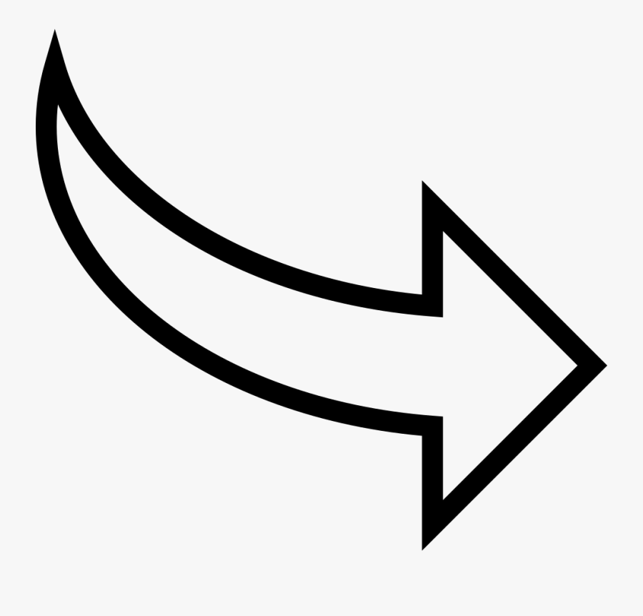 Download Curved Arrow Pointing To Right Svg Png Icon Free Download - Curved Arrow Pointing Right , Free ...