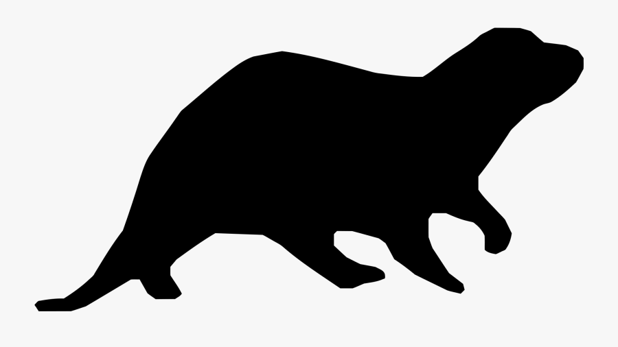 Groundhog Clipart Sea Otter - Otter Silhouette Png, Transparent Clipart