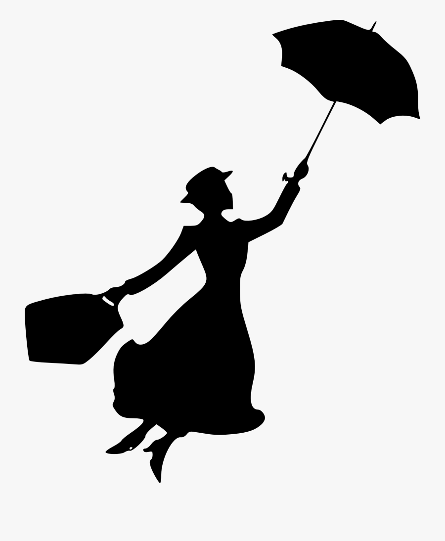 Shadow Of Mary Poppins, Transparent Clipart