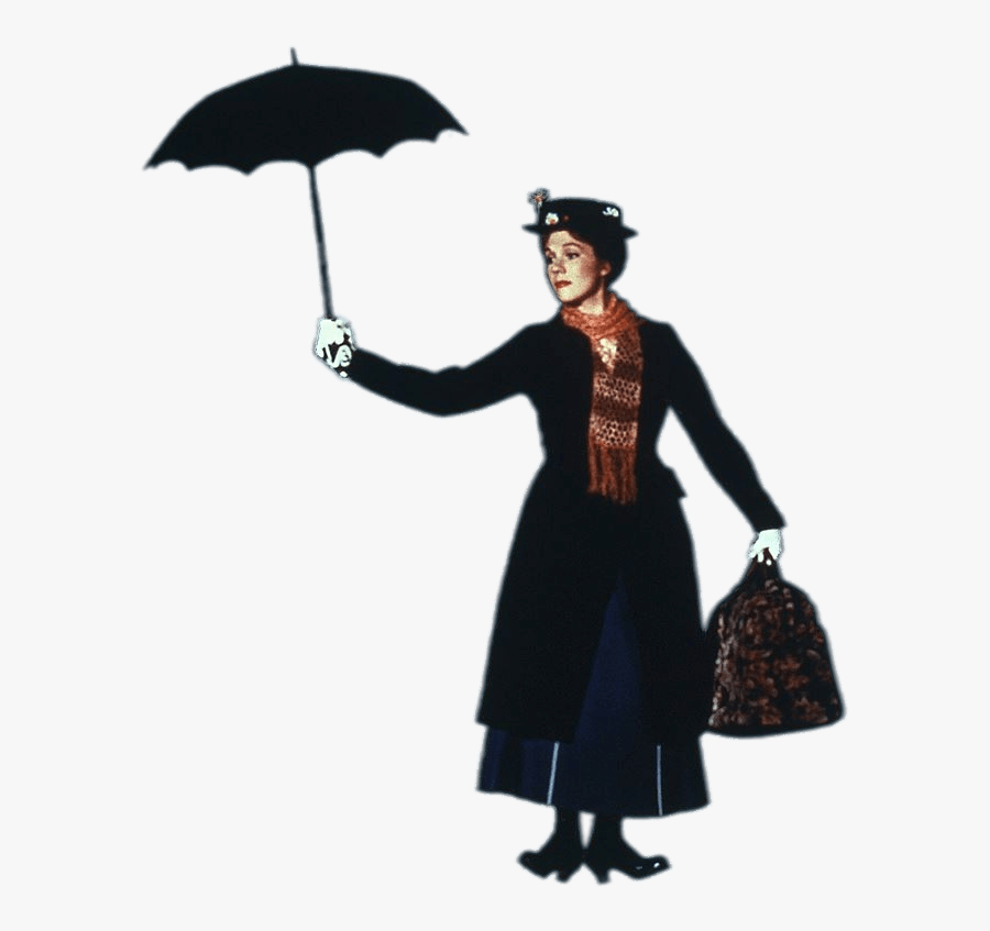 Julie Andrews As Mary Poppins - Mary Poppins Julie Andrews Png, Transparent Clipart