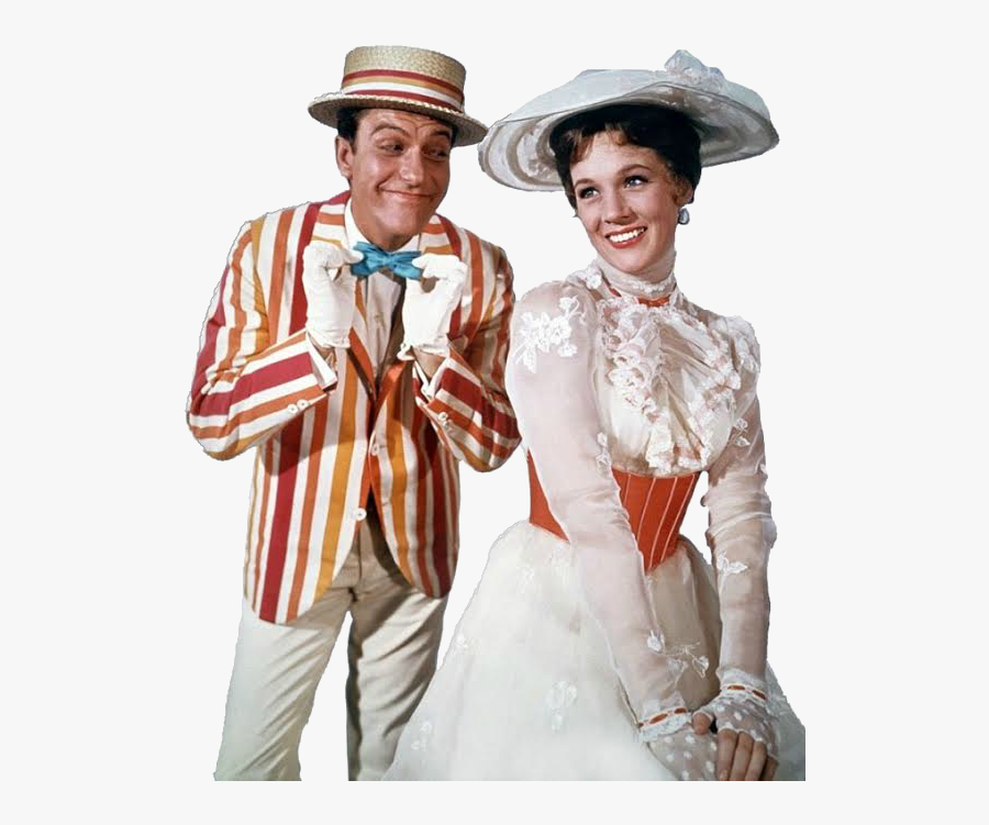 Transparent Mary Png - Mary Poppins And Bert, Transparent Clipart