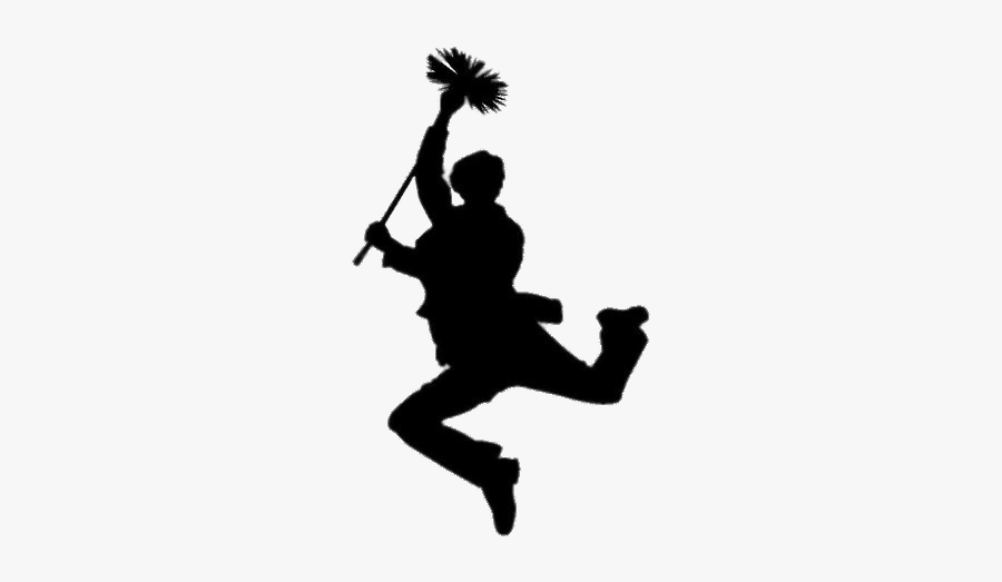Mary Poppins Chimney Sweep Silhouette - Mary Poppins Silhouette, Transparent Clipart