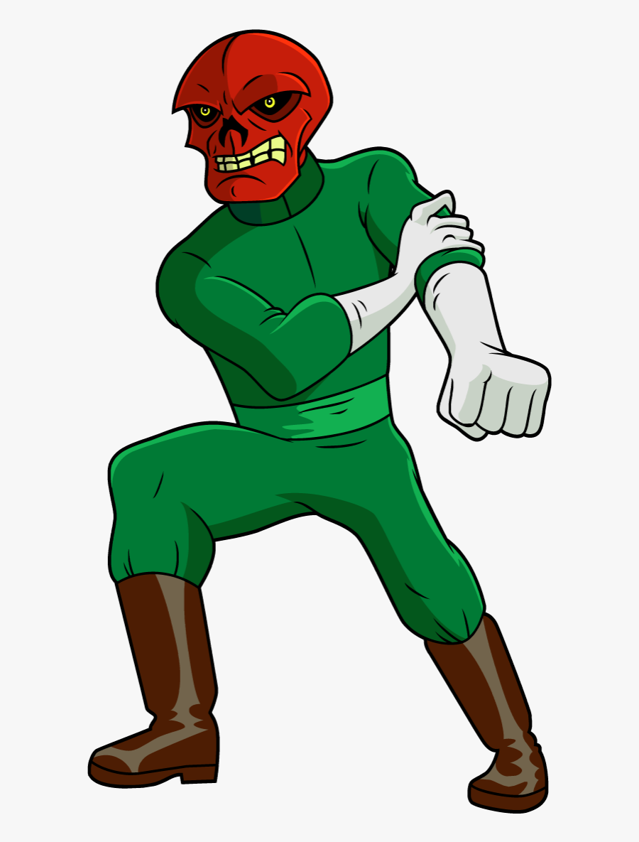 Hulk Clipart Mission Marvel - Phineas And Ferb Mission Marvel Red Skull, Transparent Clipart