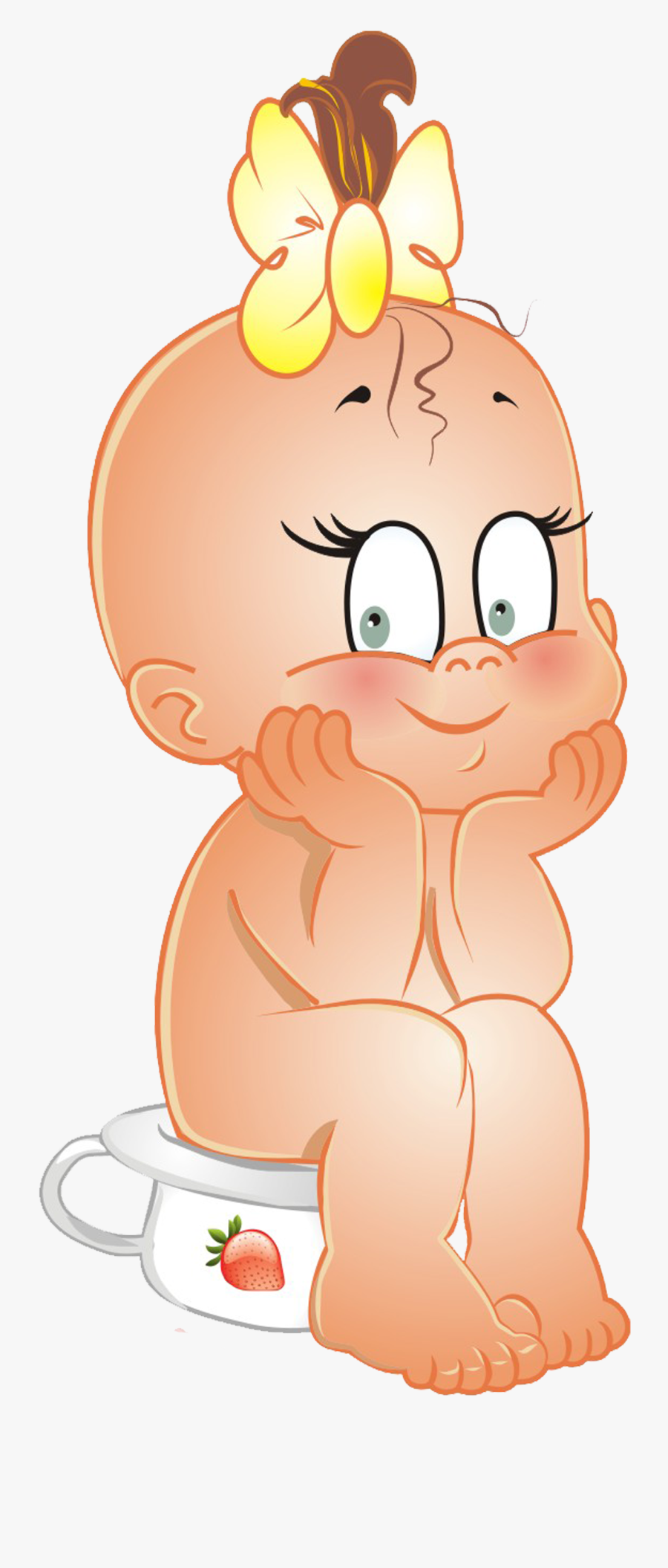 Clip Art Girl Clipart - Baby Cartoon Clipart Free, Transparent Clipart