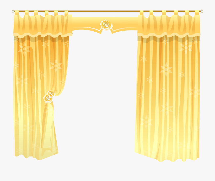 Curtain Clipart Transparent - Curtain, Transparent Clipart