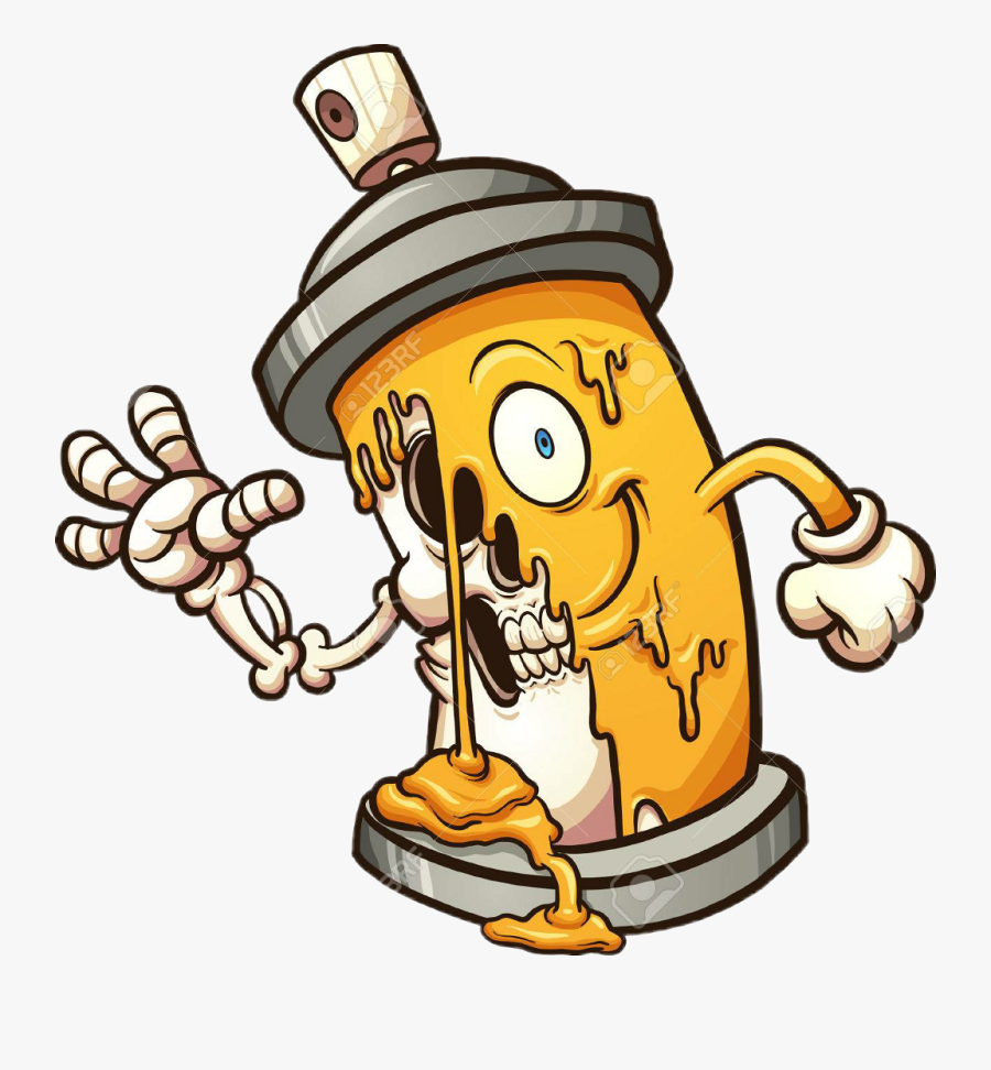 Graffiti Characters Spray Can Clipart , Png Download - Graffiti Spray Can Characters, Transparent Clipart