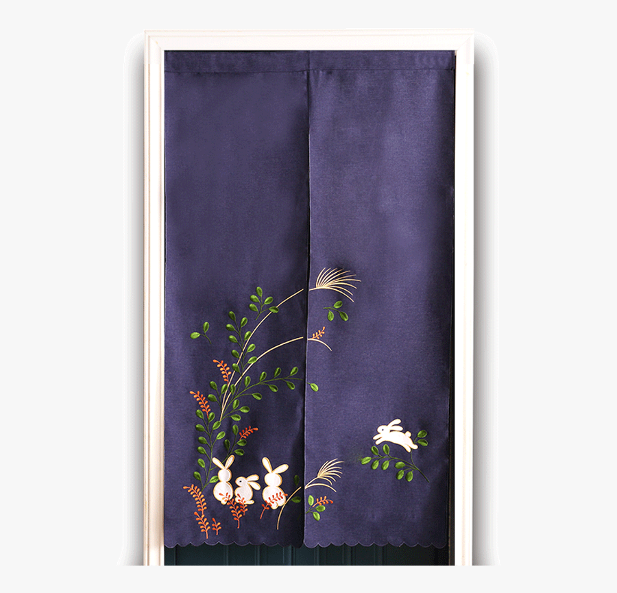 Clip Art Japanese Curtain Door - Embroidery, Transparent Clipart