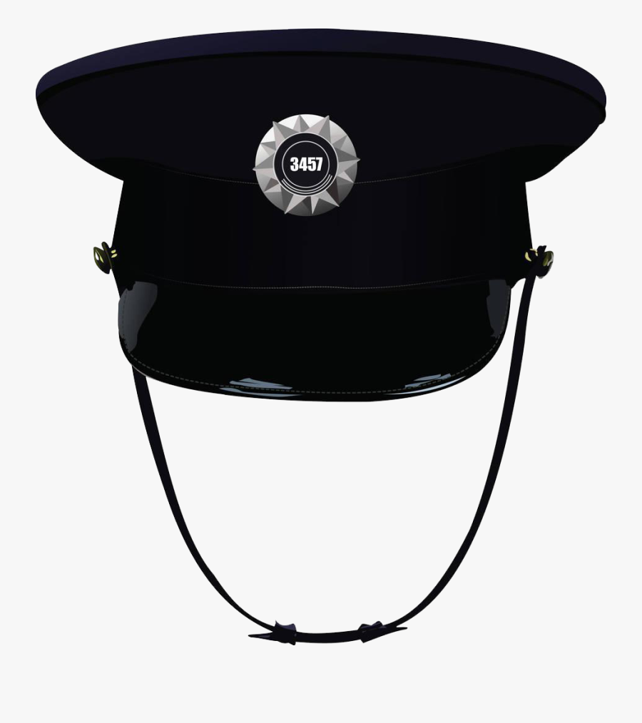 Police Cap Icon - Polizeihut Png, Transparent Clipart