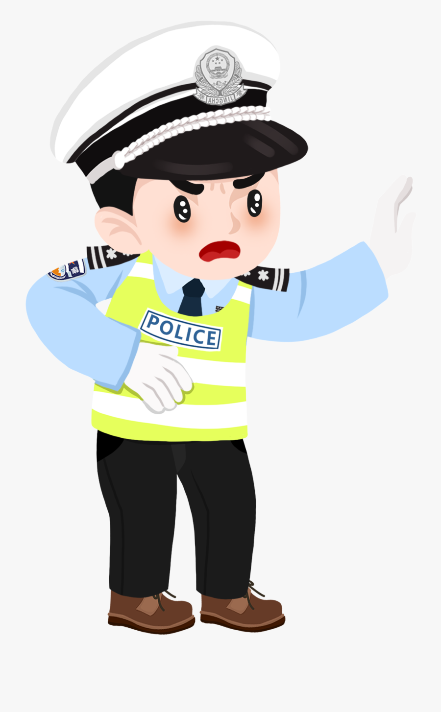 Cartoon Q Version Cute Police Png And Psd - Illustration, Transparent Clipart