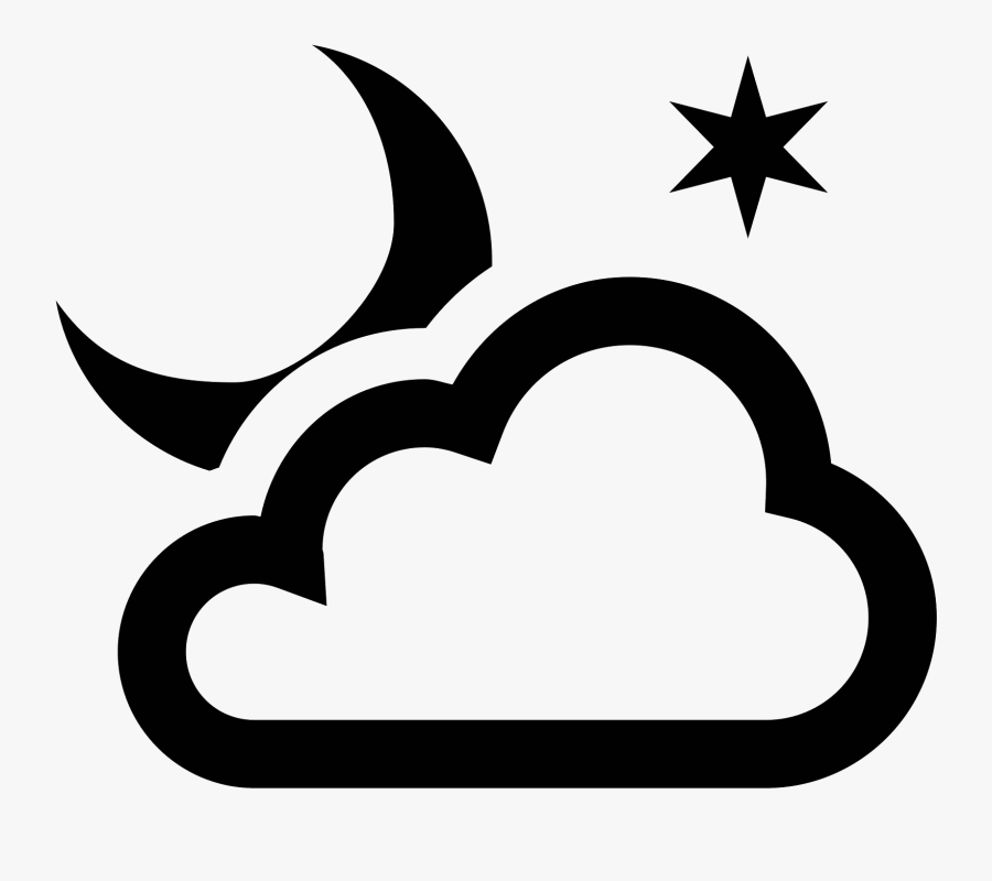 This Is A Logo Of A Cloud Made Of Three Rounded Circles - Night Icon Png, Transparent Clipart