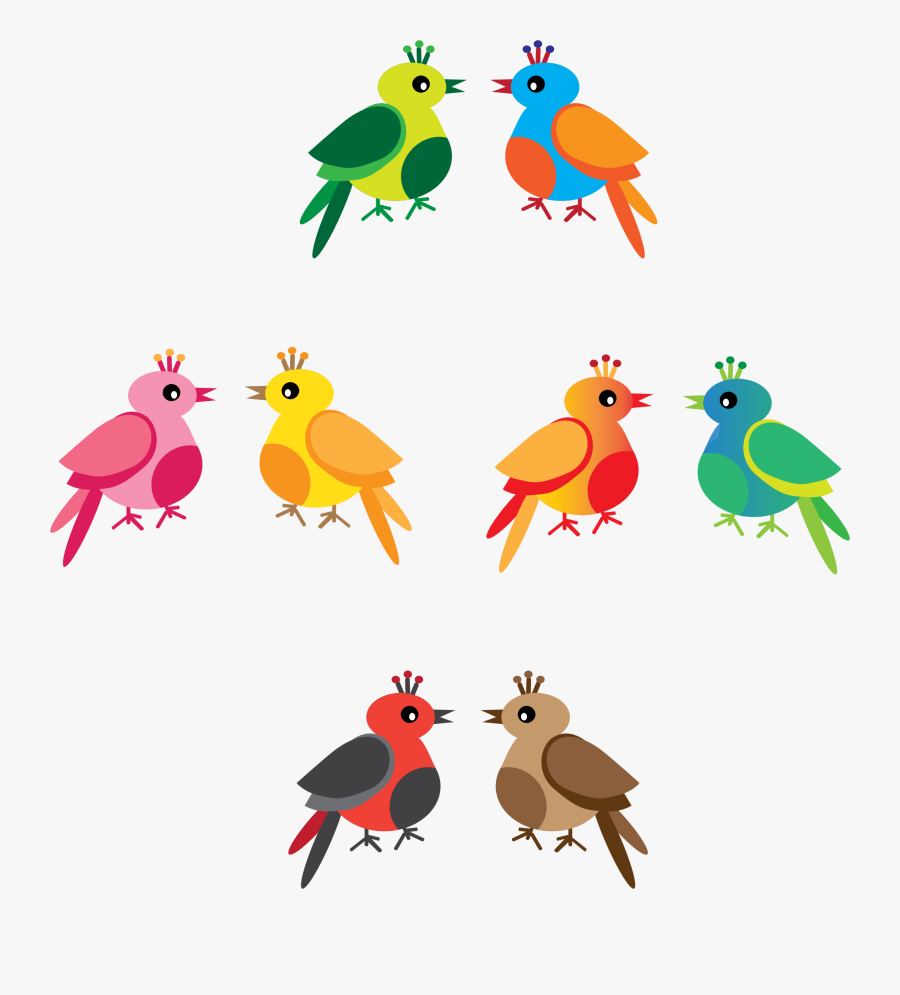 Icons Png Free And - Colorful Bird Clipart Png, Transparent Clipart