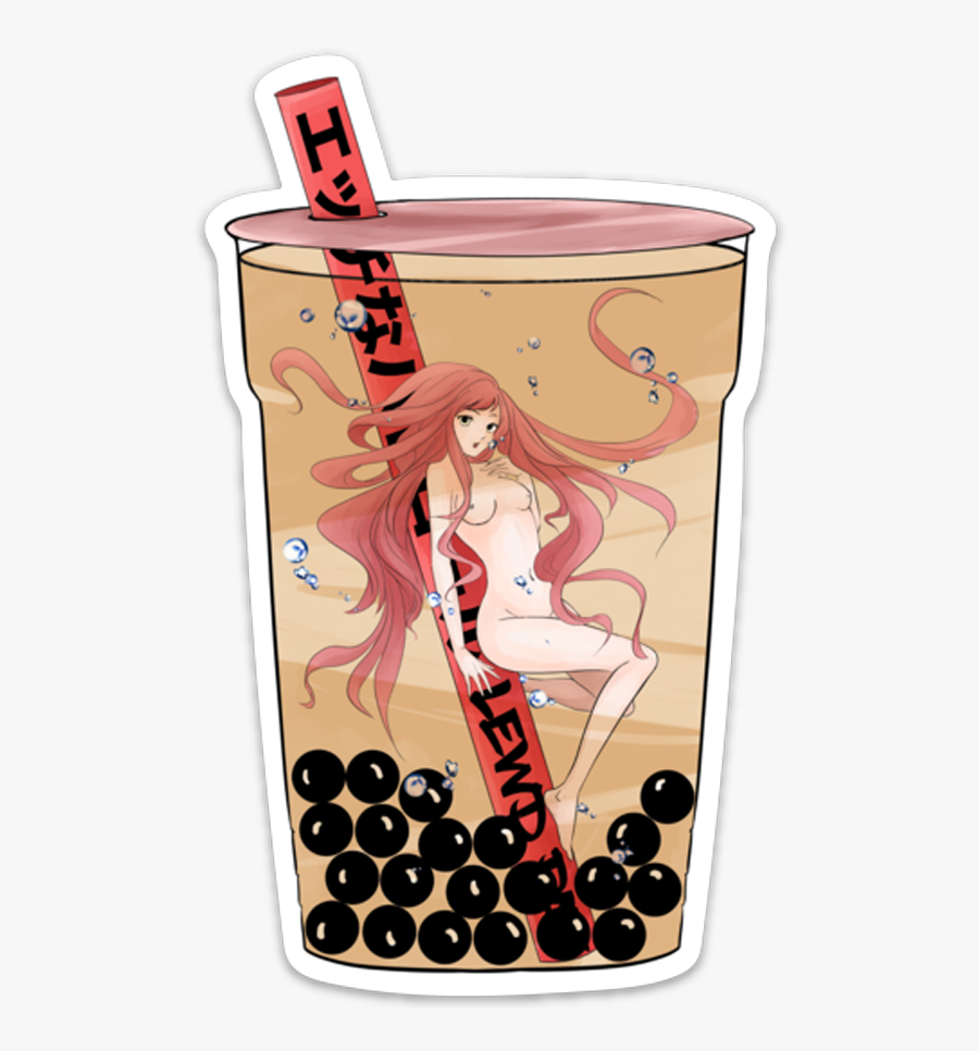 Milk Tea Cartoon Boba, Transparent Clipart