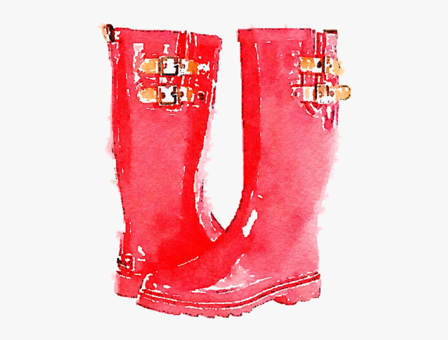 Boots Clipart Pink - Rain Boot, Transparent Clipart