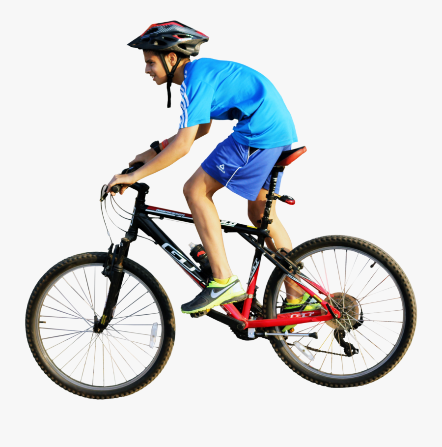 Cycling, Cyclist Png - Boy On Cycle Png, Transparent Clipart