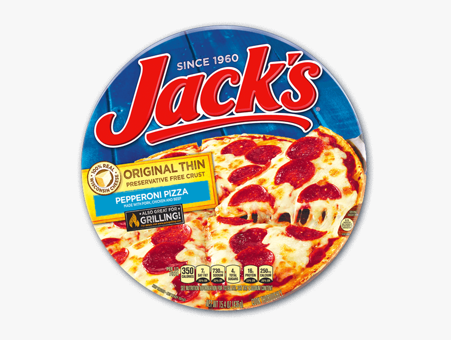 Jacks Thin Crust Pizza, Transparent Clipart