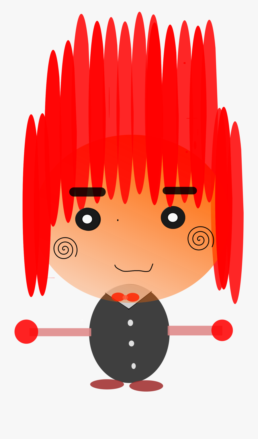 Crazy Hair Character Png Images - Clip Art, Transparent Clipart