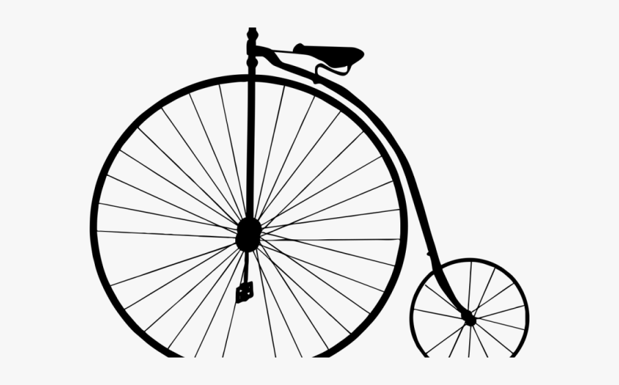 Drawn Bike Old Fashioned - Penny Farthing Bicycle Clipart, Transparent Clipart