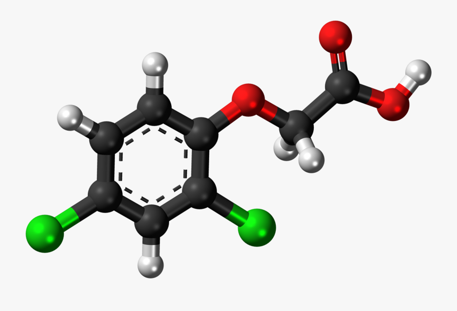 Chemical Structure Of 2 4 Dichlorophenoxyacetic Acid, Transparent Clipart
