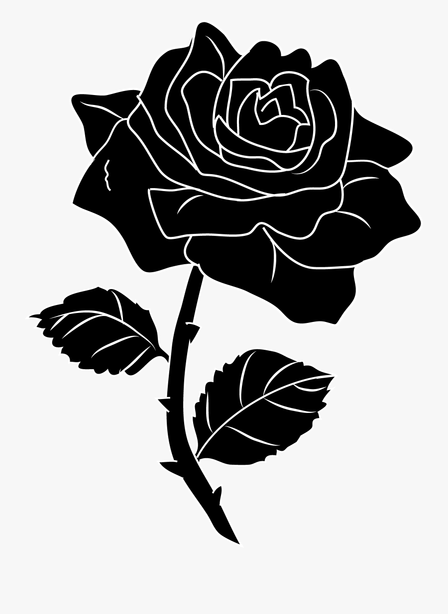 Black Rose Clip Art - Transparent Black Rose Png, Transparent Clipart