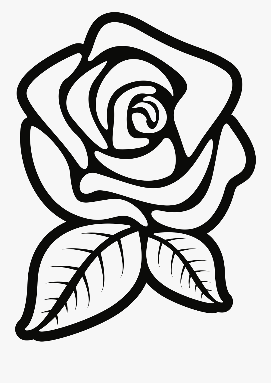 Clipart Rose Black And White Rose Clipart Black And White Outline