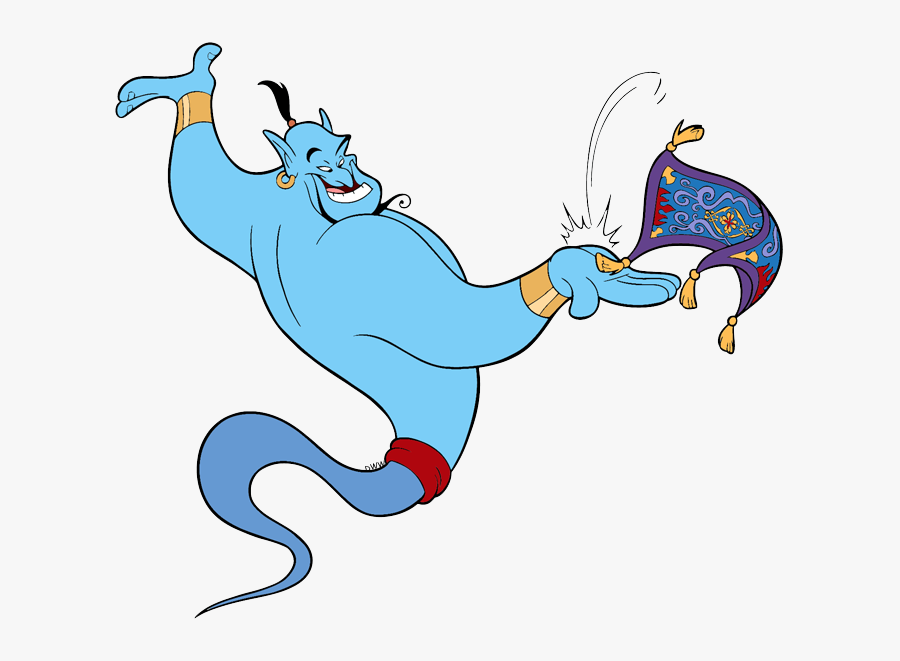 Aladdin Genie And Carpet, Transparent Clipart