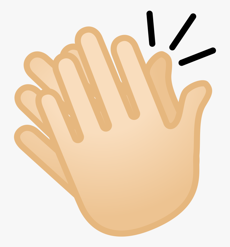 Transparent Background Hand Clap Emoji, Transparent Clipart
