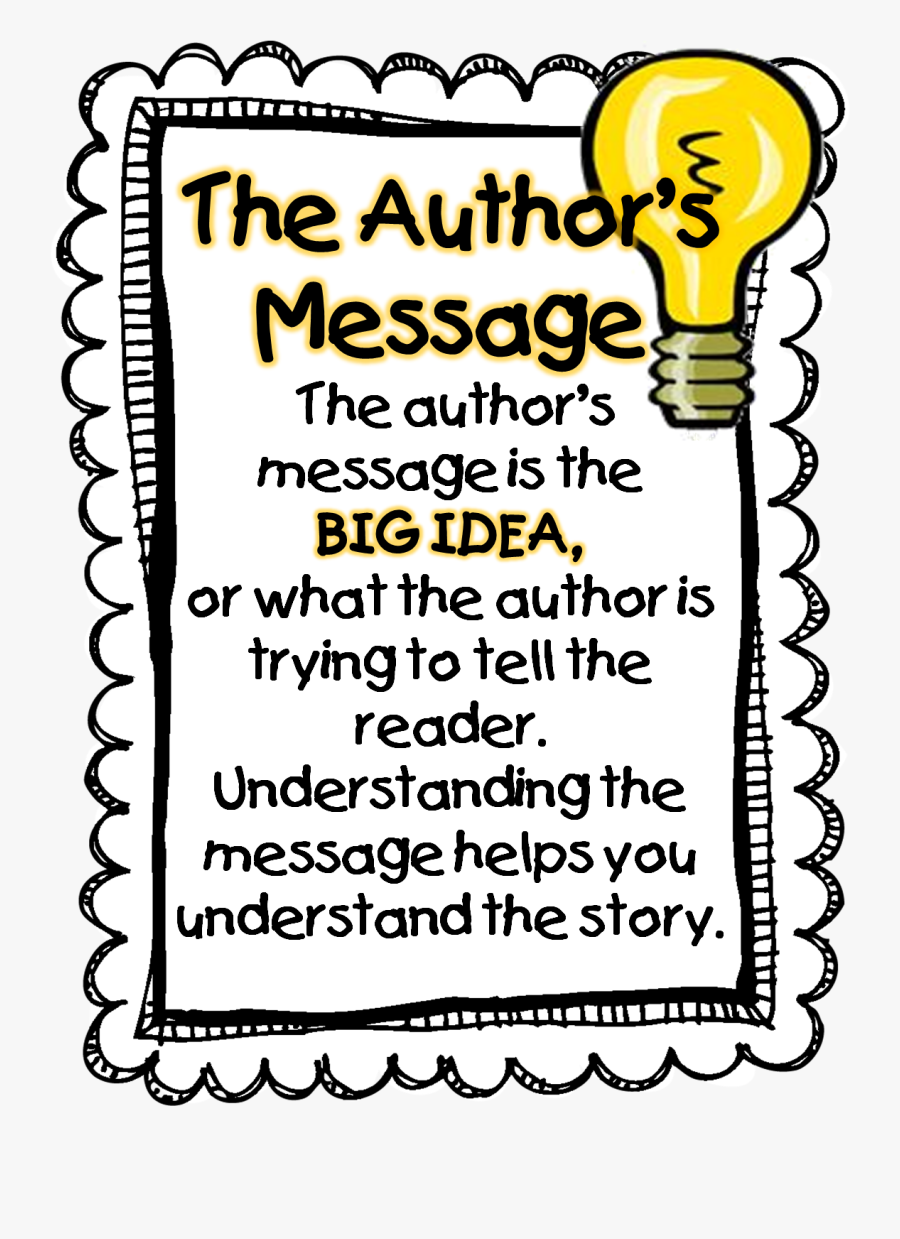 Clip Art Literary Clipart - Author's Message Clip Art, Transparent Clipart