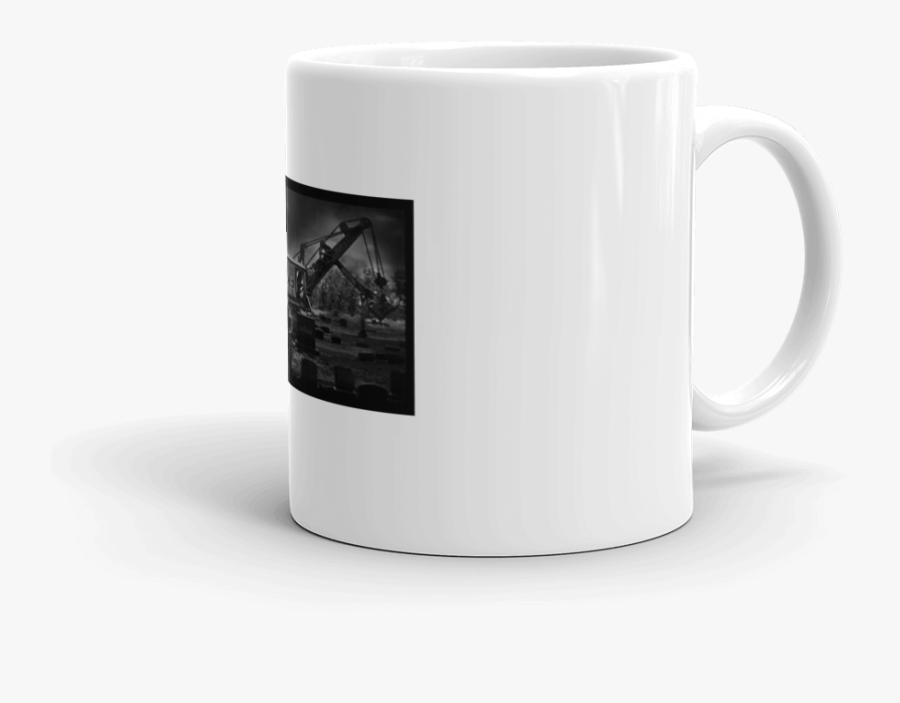 L Cc Steam Shovel In Cemetery Mug Coffee - Coffee Cup, Transparent Clipart