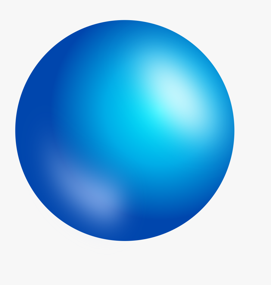 Clip Art Shaded Sphere - Blue Sphere Transparent Background, Transparent Clipart