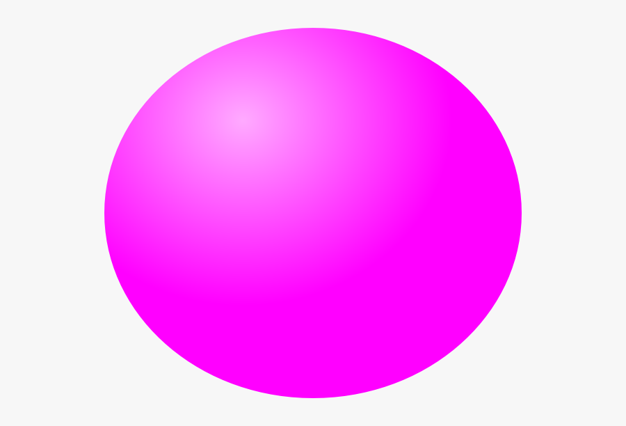 Transparent Sphere Shape Clipart - Pink Ball Clipart Png, Transparent Clipart