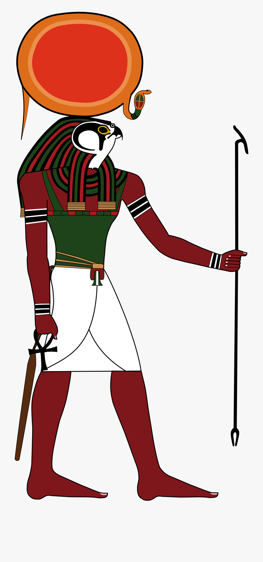 Egyptian Clip Art - Ra The Sun God, Transparent Clipart