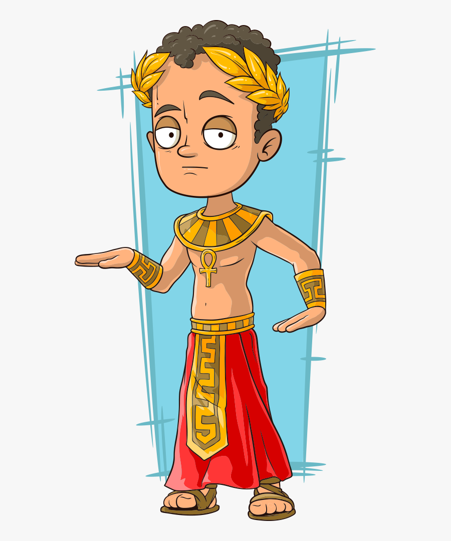 Egypt Clipart Egyptian Child - Egyptian Character Cartoon, Transparent Clipart