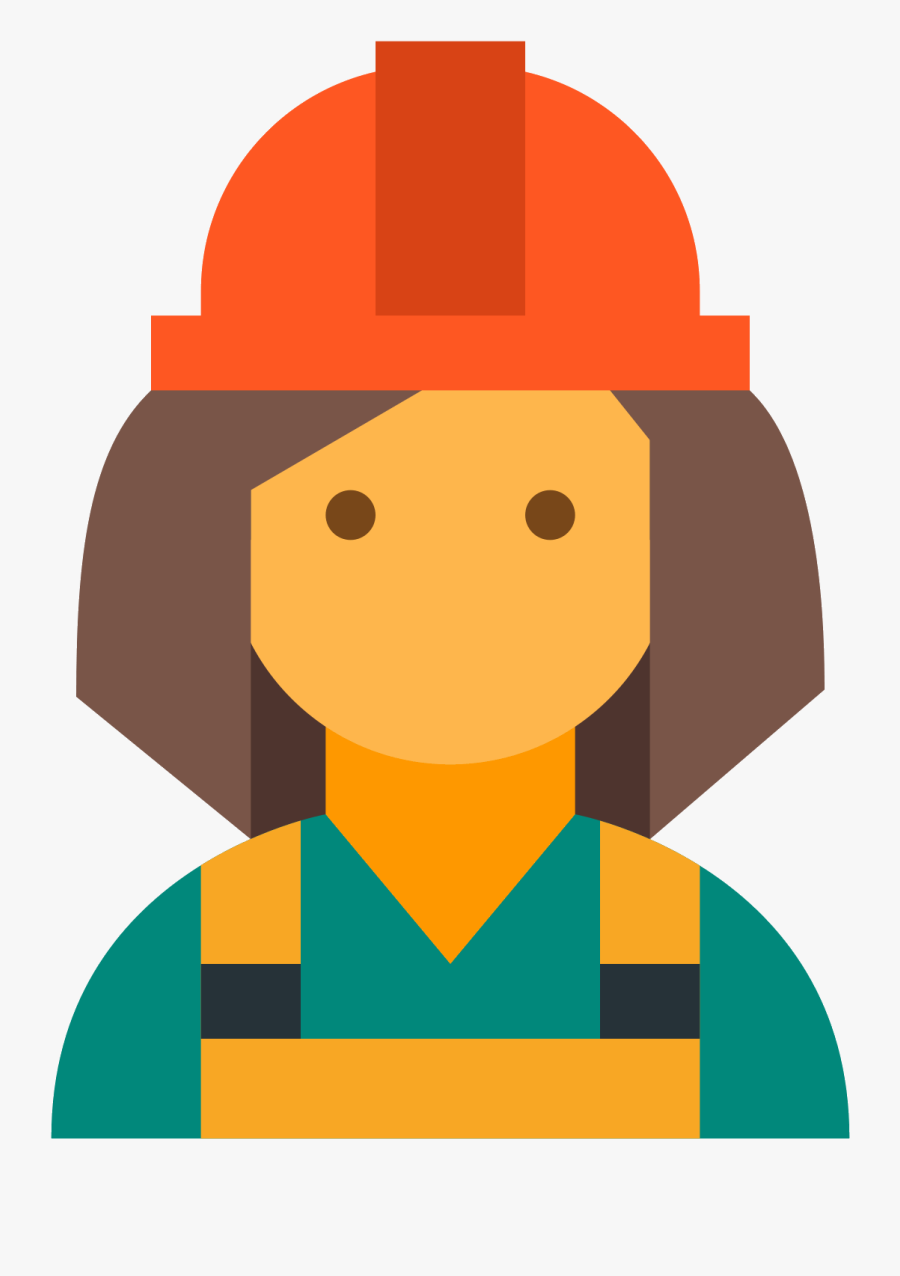 Female Worker Icon Clipart , Png Download - Construction Worker Icon Png, Transparent Clipart