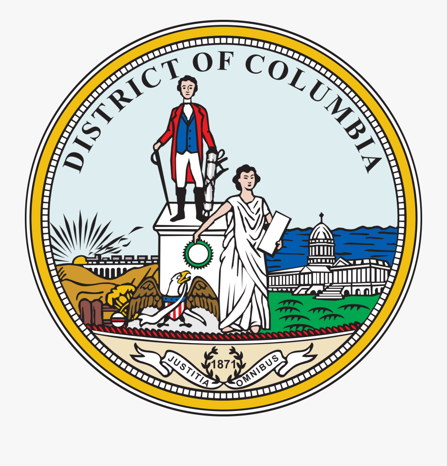 District Of Columbia Wedding Laws - District Of Columbia Seal, Transparent Clipart