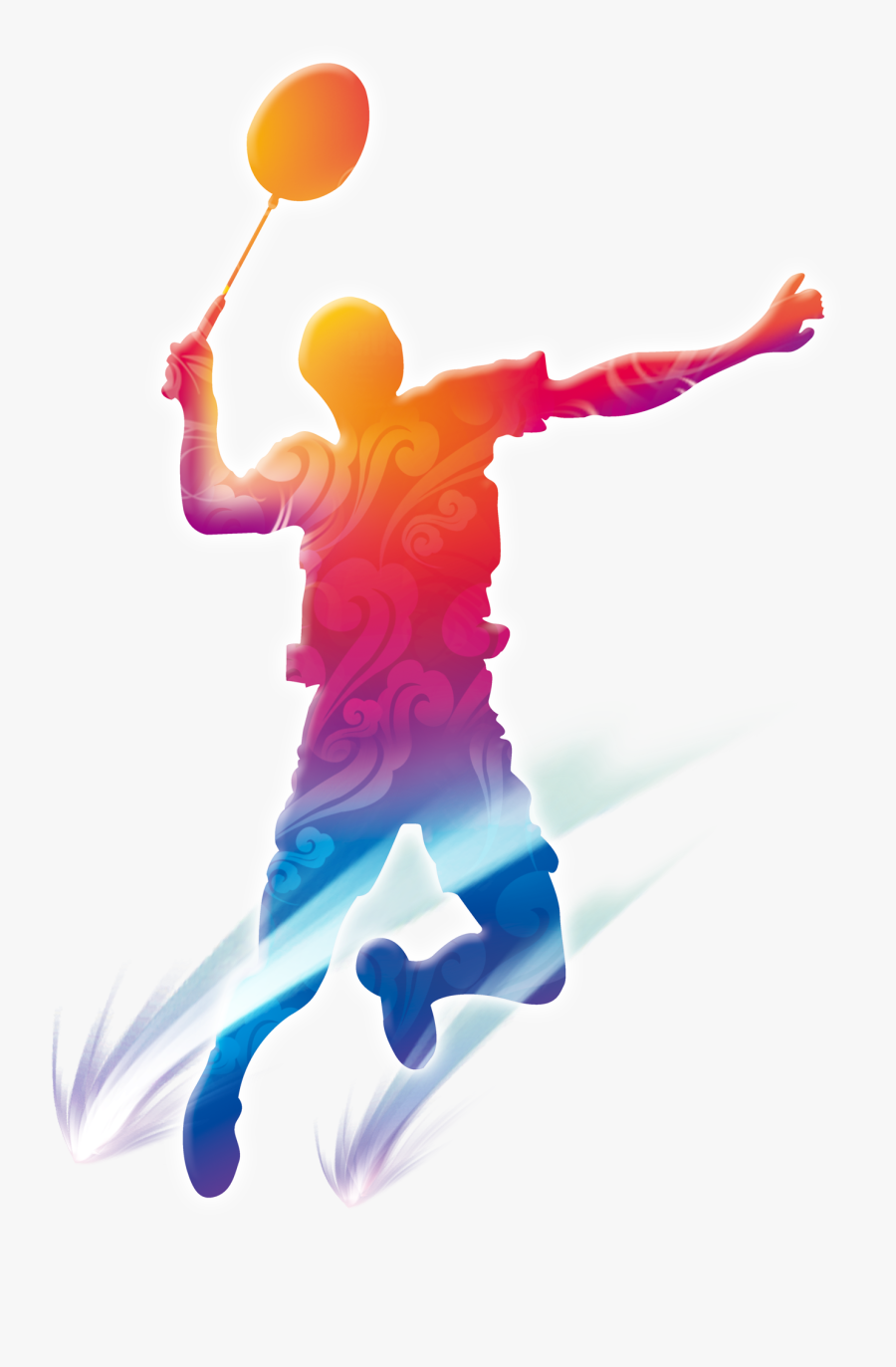 Of Silhouettes Badminton Playing People Free Hd Image , Free
