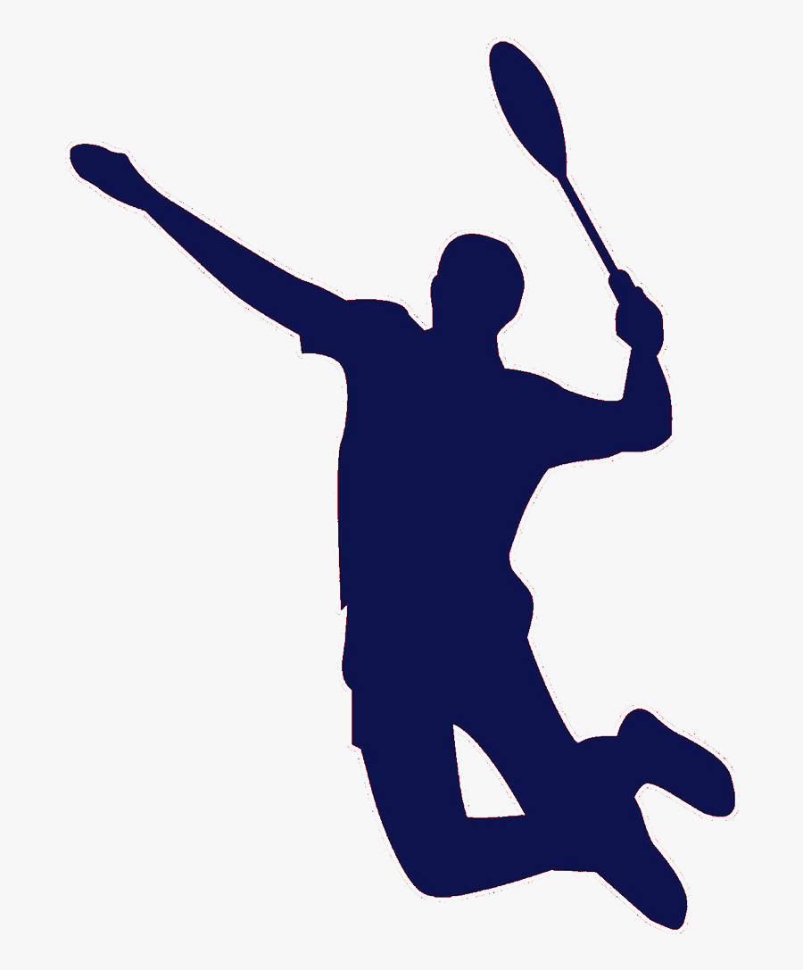 Throwing A Ball,silhouette,solid Swing Hit,clip Art,sports - Badminton Blue Png, Transparent Clipart