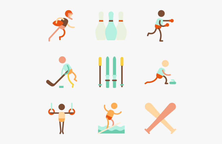 Color Clipart Badminton - Seasonal Sports, Transparent Clipart