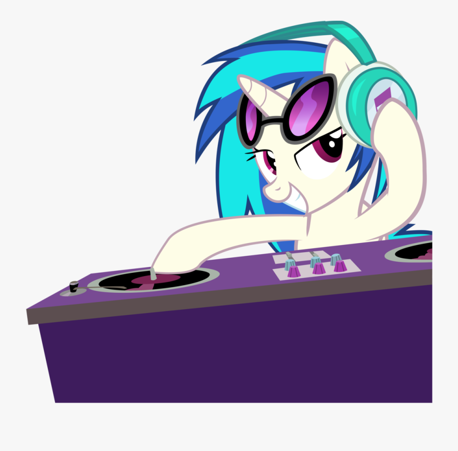 Dj Clipart Dj Turntable - Dj Pon 3 Glasses Off, Transparent Clipart