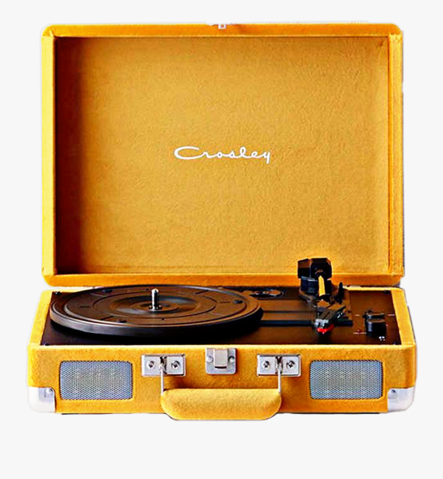 #music #record #player #vinyl #old School #love Music - Yellow Vinyl Record Player, Transparent Clipart