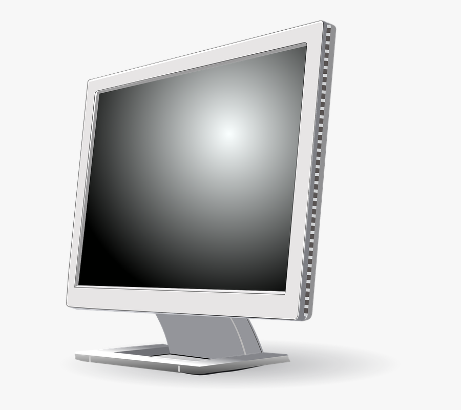 Monitor, Lcd, Screen, Hardware, Video, Flat - Lcd Monitor Clipart, Transparent Clipart