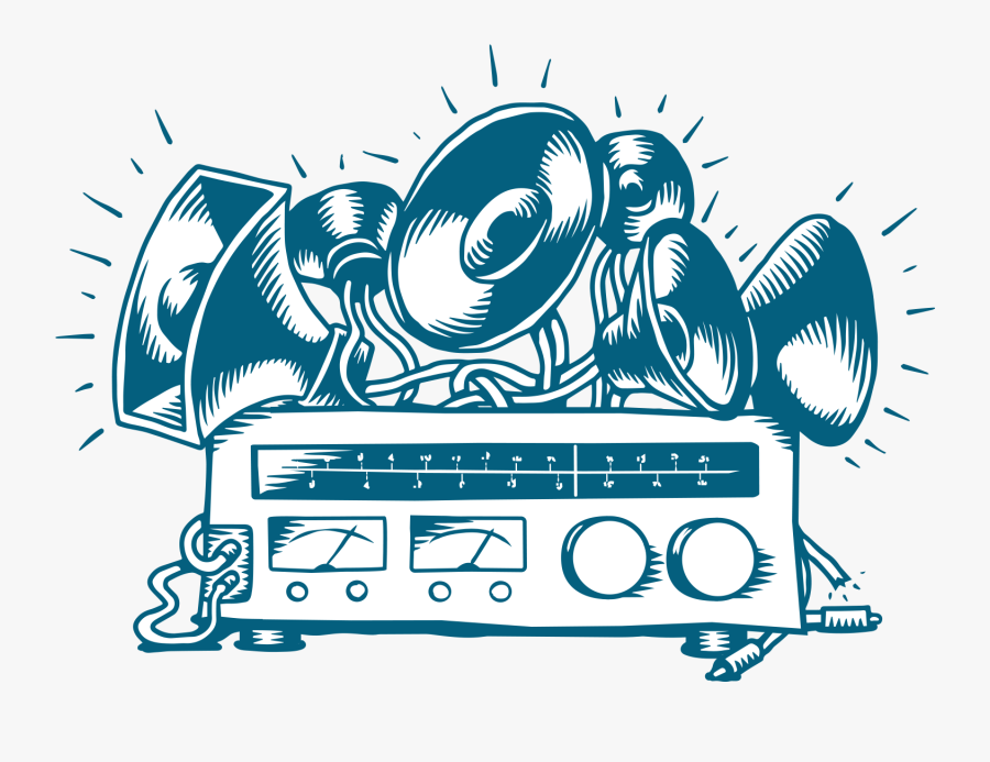 Loudspeaker, Transparent Clipart