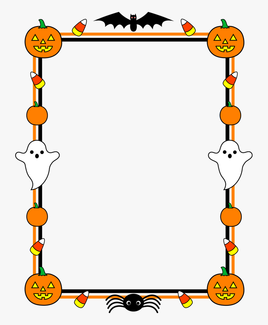 Free Halloween Borders - Halloween Border Transparent Background, Transparent Clipart