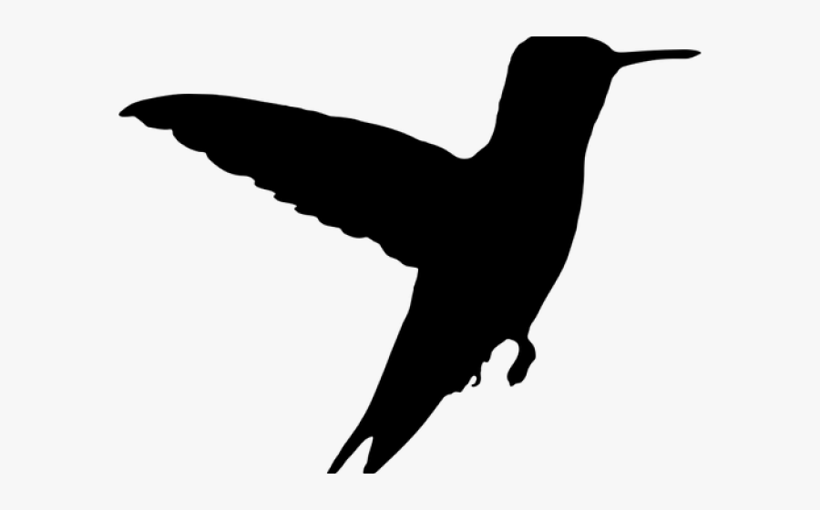 Hummingbird Silhouette No Background, Transparent Clipart