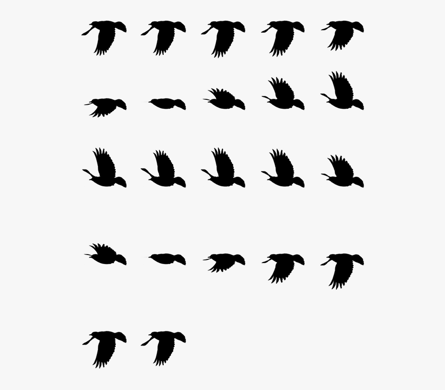 Flip Book Animation Transprent - Flying Bird Sprite Sheet , Free