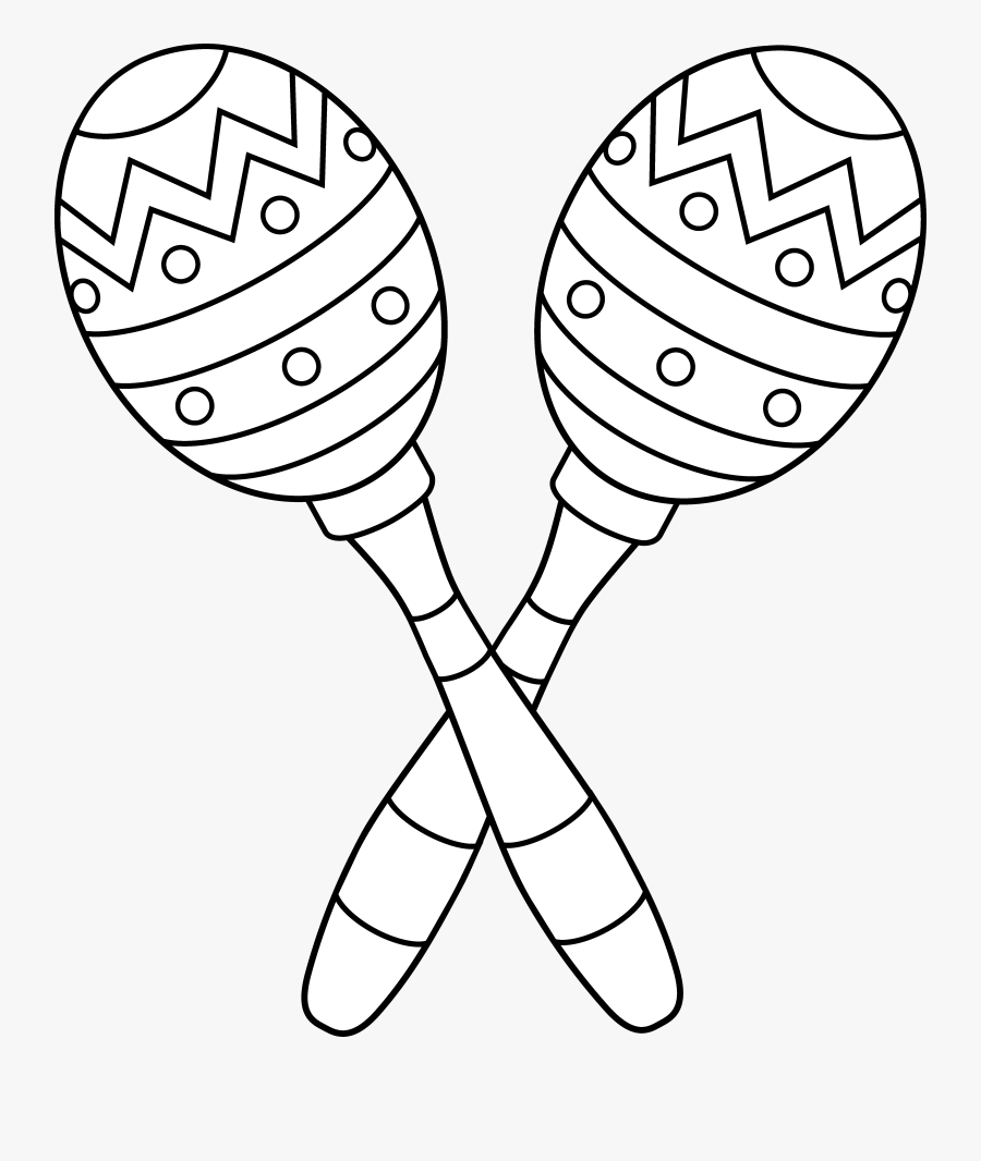 Cinco De Mayo Outline, Transparent Clipart