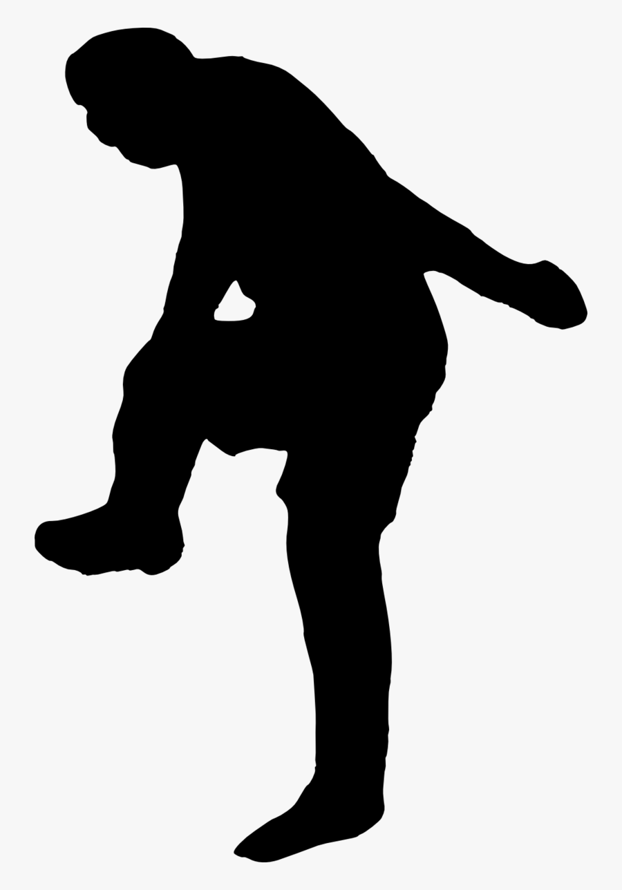 Football Player Silhouette - Big Lebowski The Dude Silhouette Png, Transparent Clipart