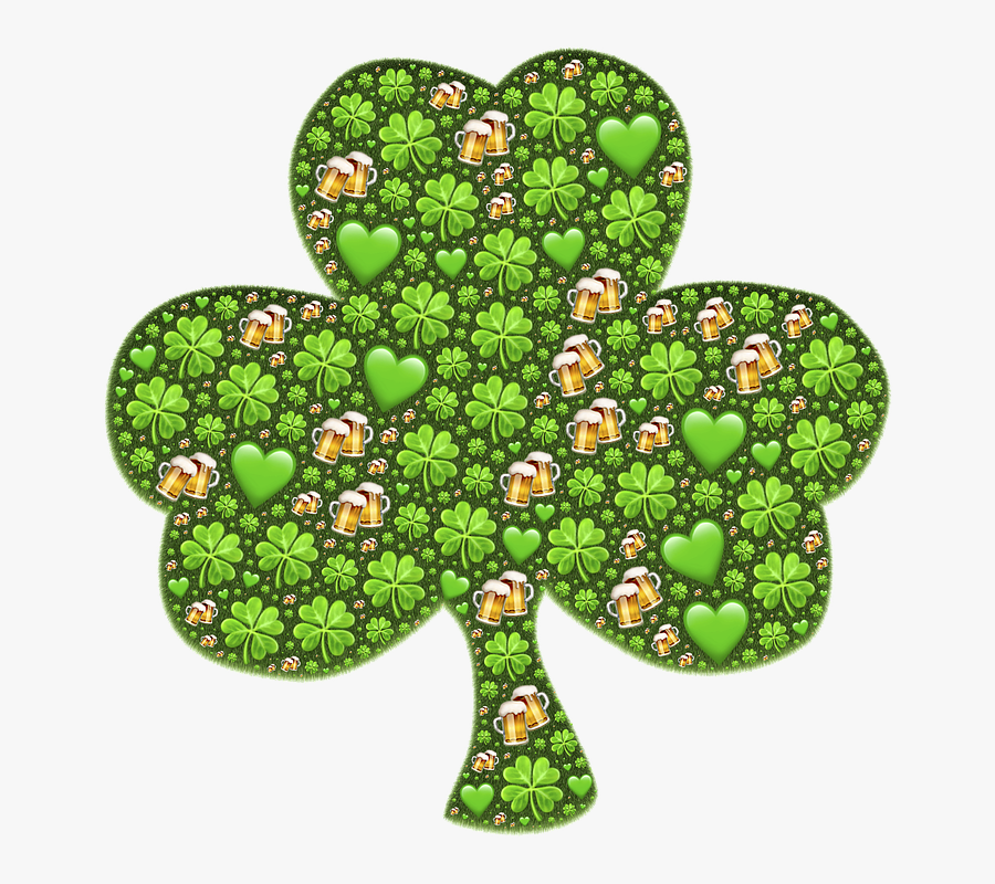 Shamrock Clipart Rainbow - Irish Memorial Christmas Ornaments, Transparent Clipart