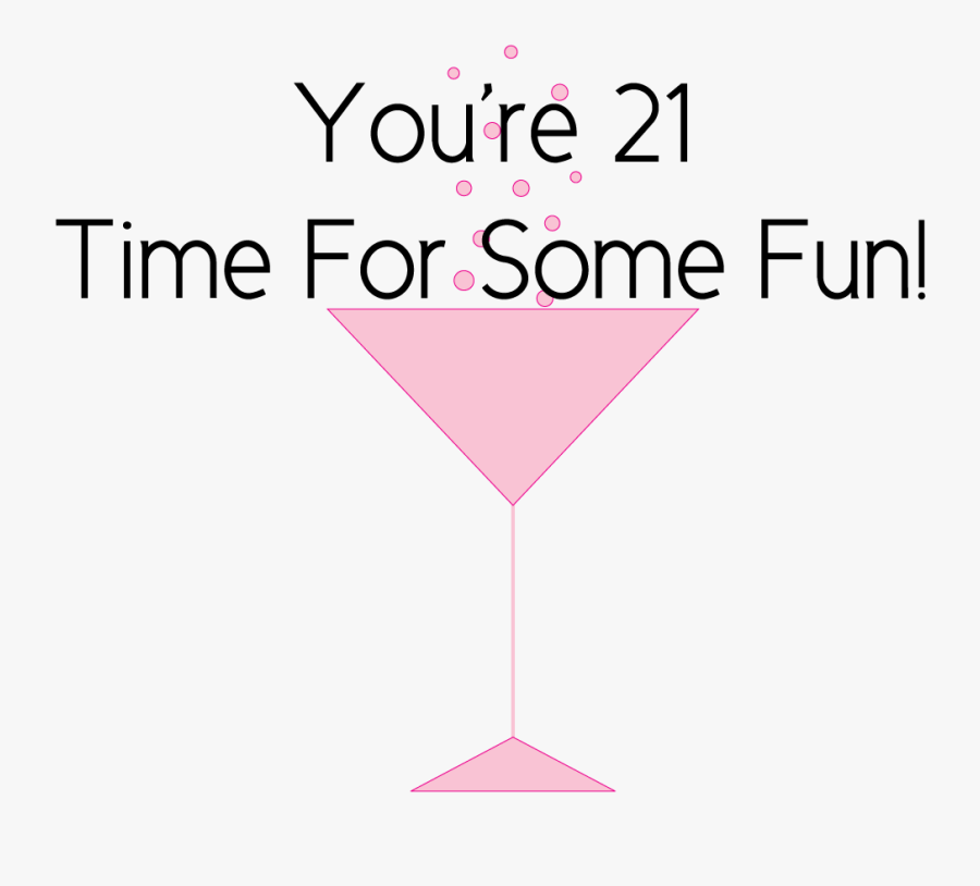 21st Birthday Clipart - Happy 21st Birthday, Transparent Clipart