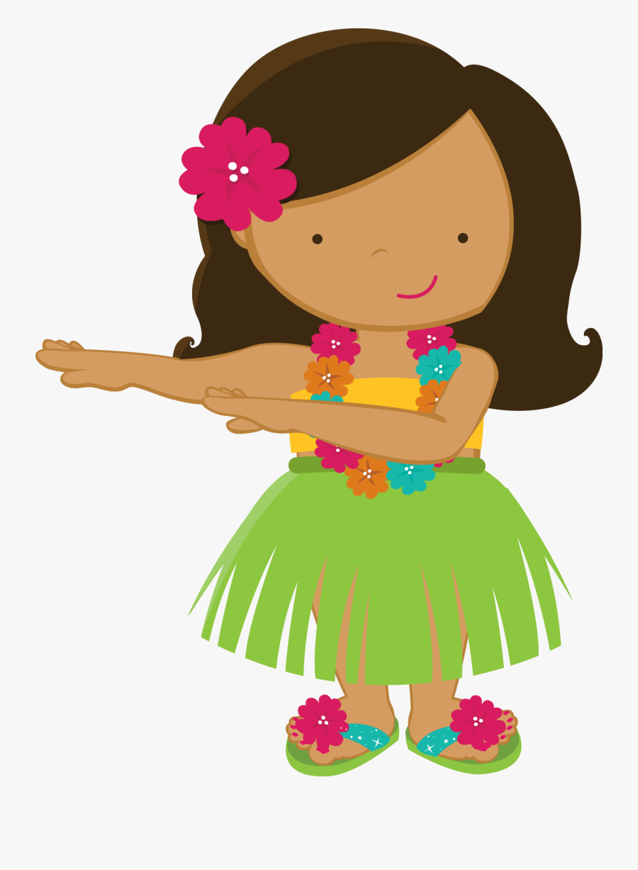 Aloha Minus Girl Drawings - Hawaiian Clipart, Transparent Clipart