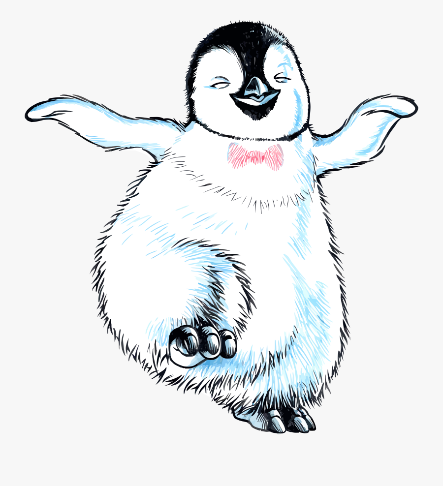 Happy Feet Tap Dancing Penguin Clipart Png - Tap Dance Penguin, Transparent Clipart